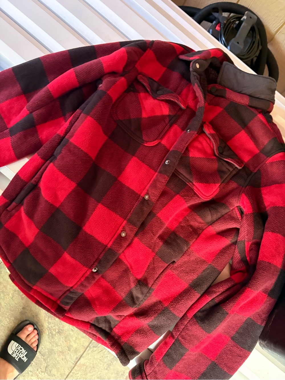 Red Buffalo Plaid Lightweight Shirt Jacket